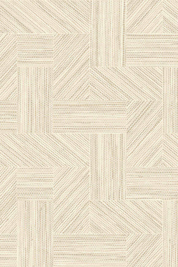 Arte Essentials-tangram Intarsio behang in kleur Sand (24044) - Product close-up