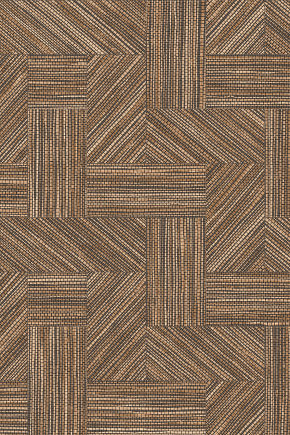 Arte Essentials-tangram Intarsio behang in kleur Hazel (24047) - Product close-up