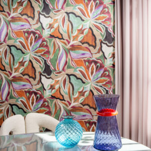 Arte Essentials tangram Myriad behang in kleur Summer Bouquet (24100) - Interieur impressie