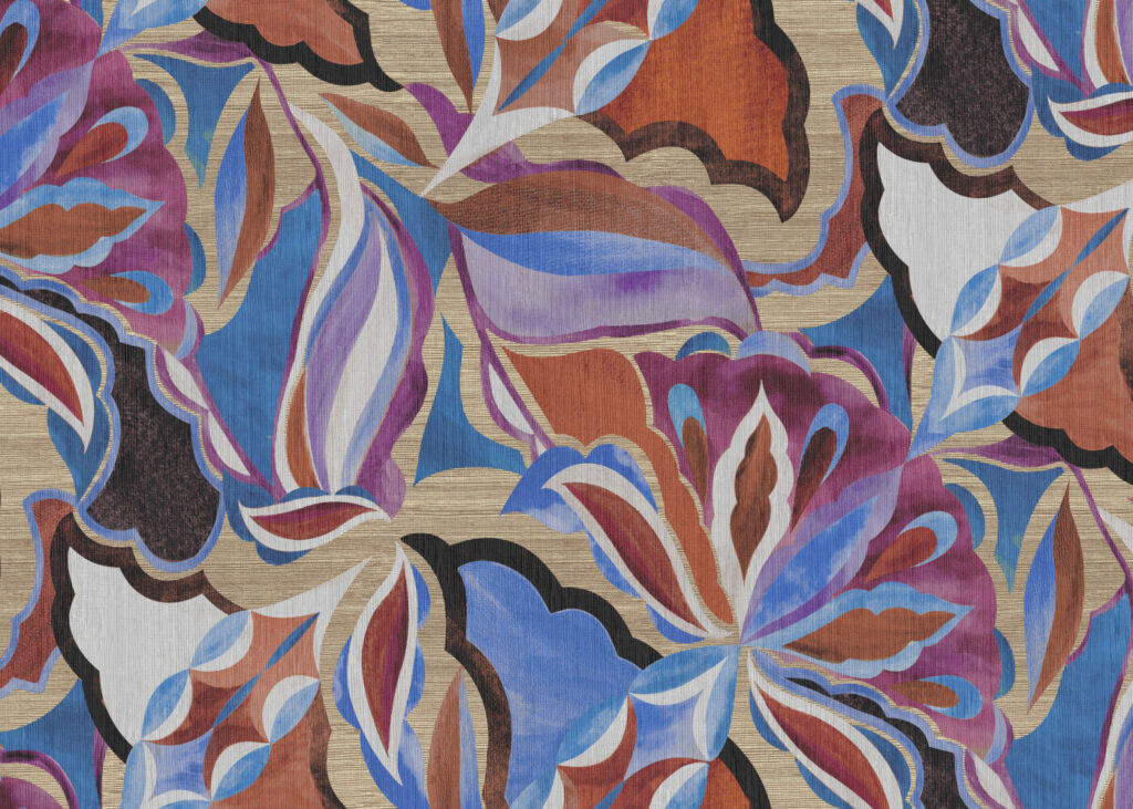 Arte Essentials tangram Myriad behang (24102) - Sfeerbeeld