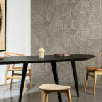 Arte Essentials tangram Splice behang in kleur Sandstone (24085) - Interieur impressie