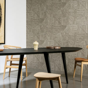 Arte Essentials tangram Splice behang in kleur Sandstone (24085) - Interieur impressie