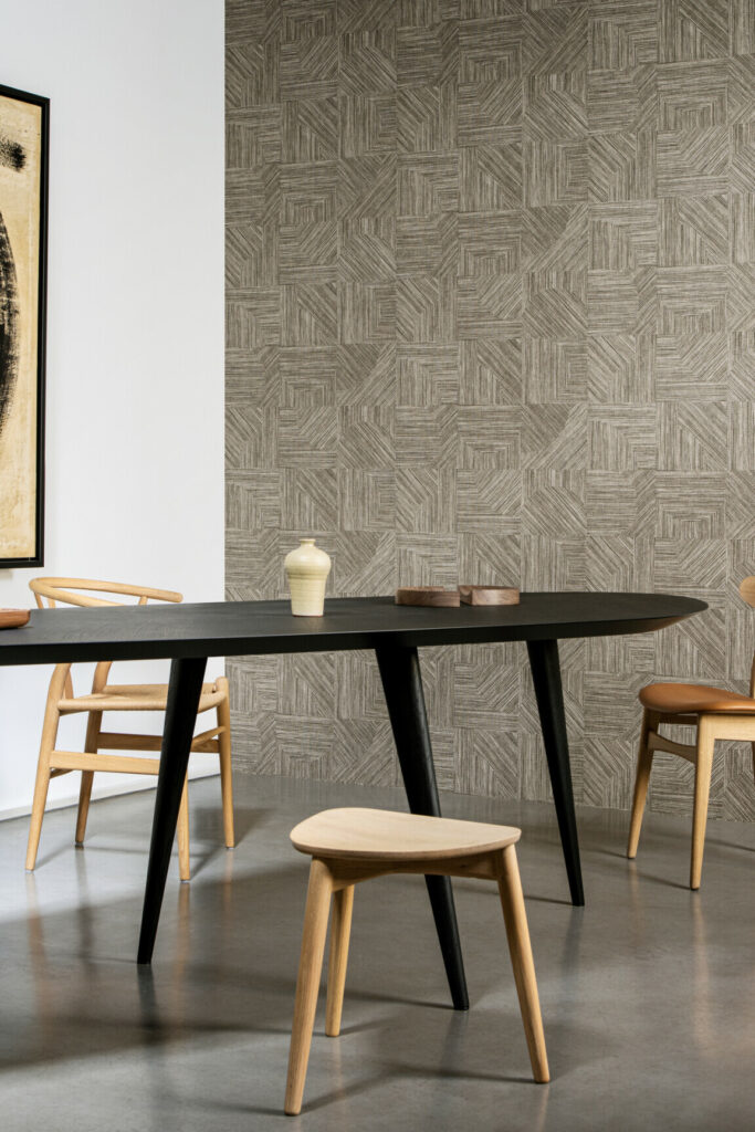 Arte Essentials tangram Splice behang in kleur Sandstone (24085) - Interieur impressie