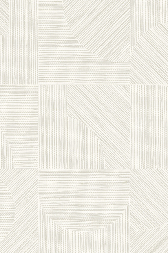 Arte Essentials-tangram Splice behang in kleur Washed White (24083) - Product close-up