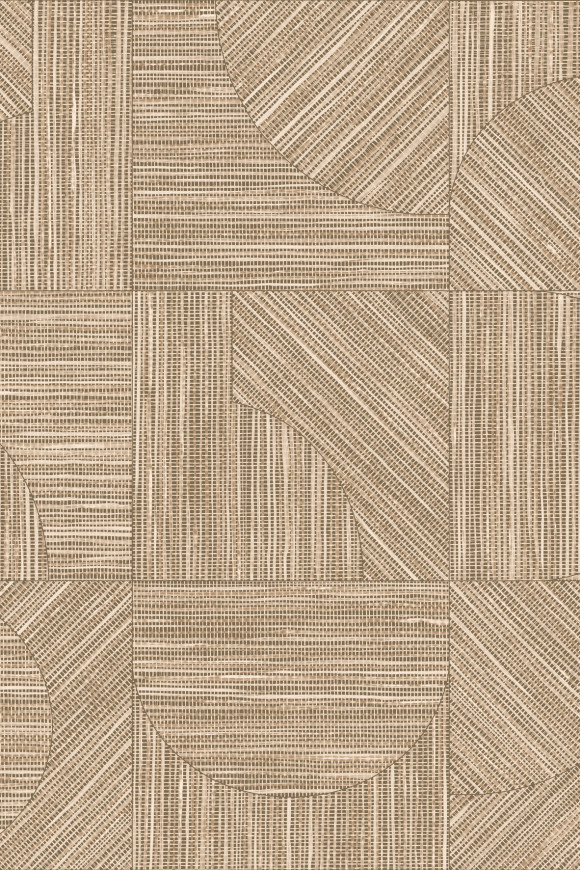 Arte Essentials-tangram Splice behang in kleur Toffee (24088) - Product close-up