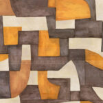 Arte Essentials totem Ecoline behang in kleur Tangerine (18900) - Product close-up