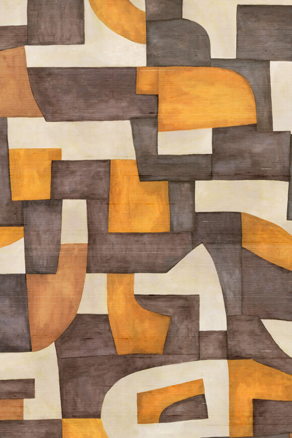 Arte Essentials totem Ecoline behang in kleur Tangerine (18900) - Product close-up