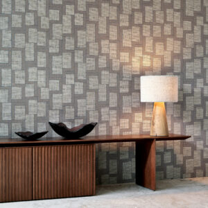 Arte Essentials totem Esparto africano behang in kleur Beige Sapphire (18942) - Interieur impressie