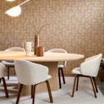 Arte Essentials totem Esparto iberico behang in kleur Ginger (18910) - Interieur impressie