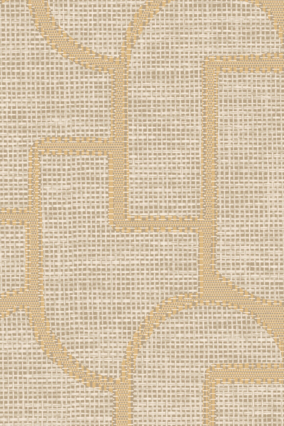 Arte Essentials-totem Esparto Ibérico behang in kleur Flaxen (18913) - Product close-up