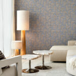 Arte Essentials totem Esparto iberico behang in kleur Nocturne (18915) - Interieur impressie