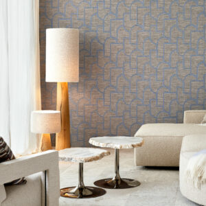 Arte Essentials totem Esparto iberico behang in kleur Nocturne (18915) - Interieur impressie