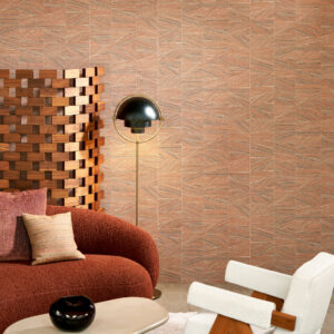 Arte Essentials totem Infinity behang in kleur Brick (18935) - Interieur impressie