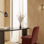 Arte Essentials washed linen Washed linen behang in kleur Tan (59512) - Interieur impressie