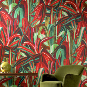 Arte Expedition Java behang in kleur Cherry (72010) - Interieur impressie
