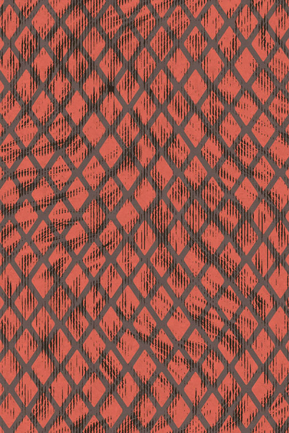 Moooi wallcovering extinct animals Aristo quagga behang in kleur Cherry (MO2034) - Product close-up