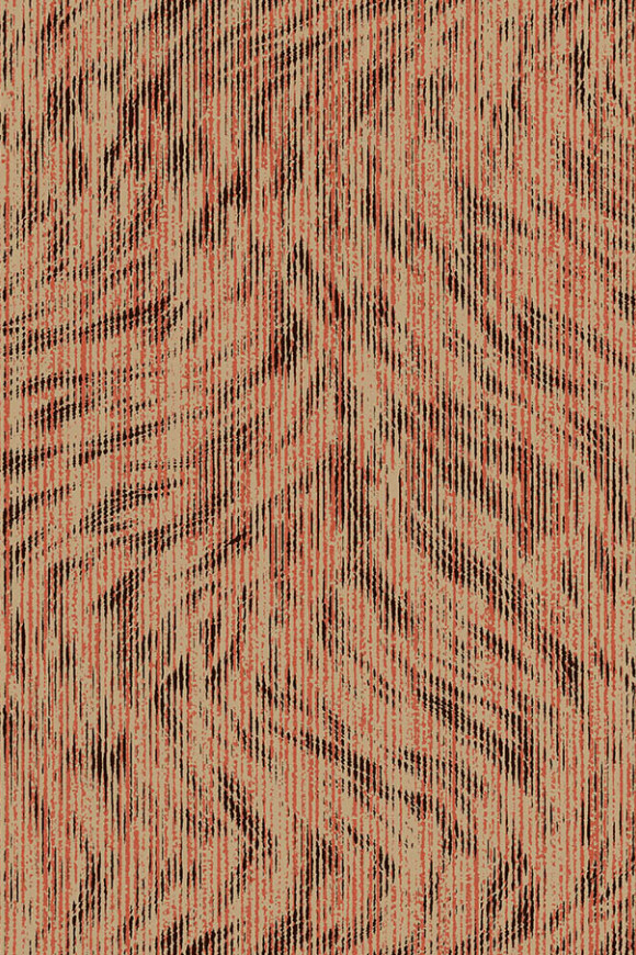 Moooi wallcovering extinct animals Blushing sloth behang in kleur Gold (MO2042) - Product close-up