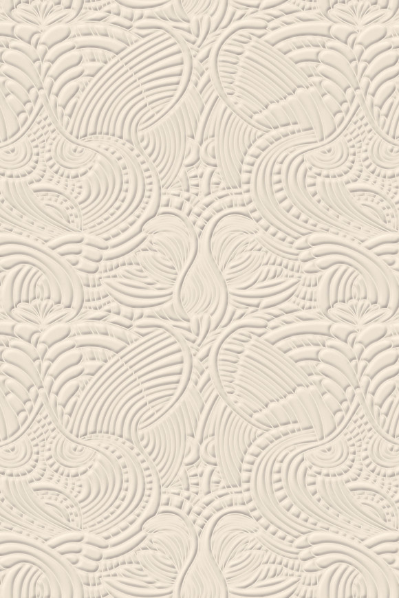 Moooi wallcovering extinct animals Dodo pavone behang in kleur Egg Shell (MO2091) - Product close-up