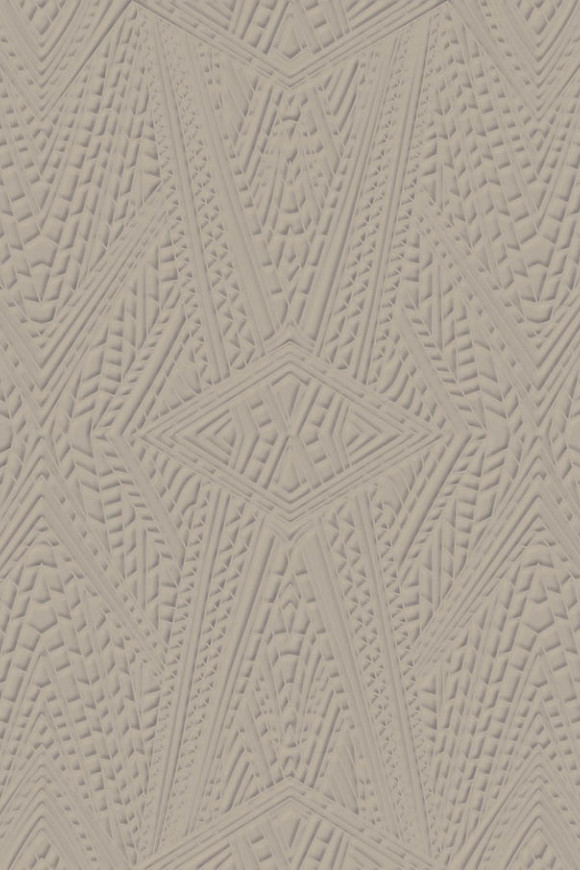 Moooi wallcovering extinct animals Dwarf rhino behang in kleur Sand Beige (MO2082) - Product close-up