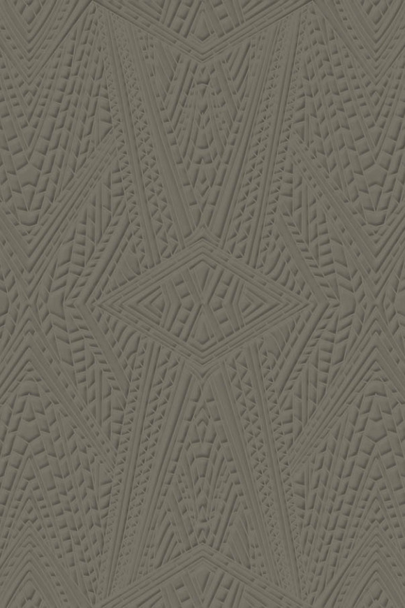 Moooi wallcovering extinct animals Dwarf rhino behang in kleur Sage (MO2083) - Product close-up