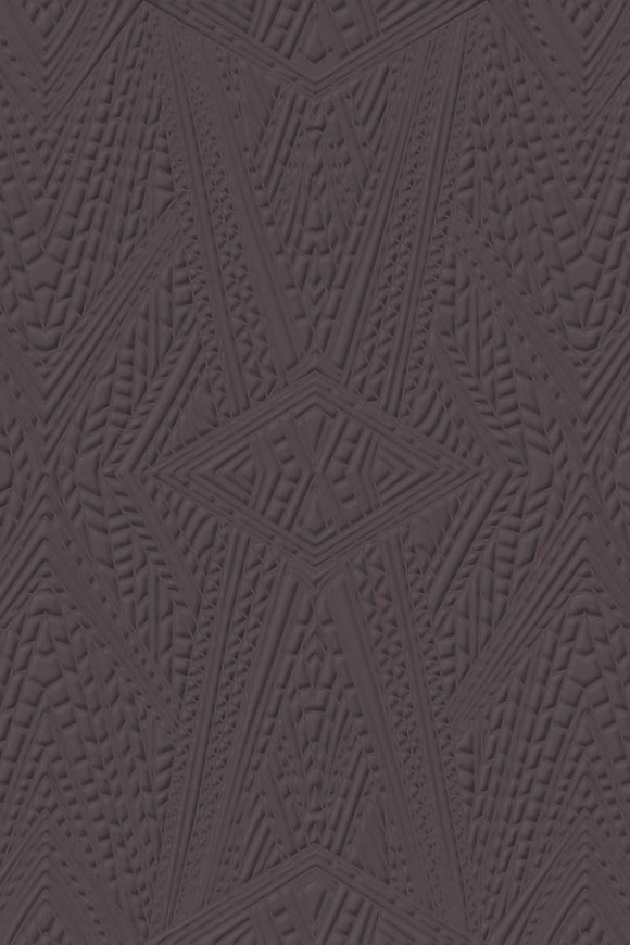 Moooi wallcovering extinct animals Dwarf rhino behang in kleur Charcoal (MO2085) - Product close-up