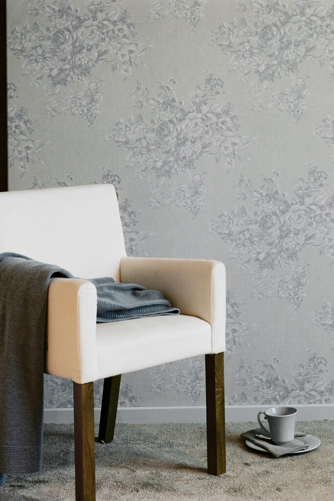 Flamant the wallpaper collection Flower behang in kleur Cruise (40081) - Interieur impressie