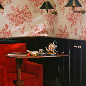 Flamant the wallpaper collection Flower behang in kleur Orient Express (40083) - Interieur impressie