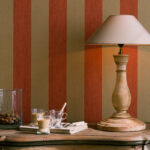 Flamant the wallpaper collection Stripe behang in kleur Indian Summer (40046) - Interieur impressie