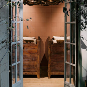 Flamant the wallpaper collection Tartan behang in kleur Indian Summer (40060) - Interieur impressie