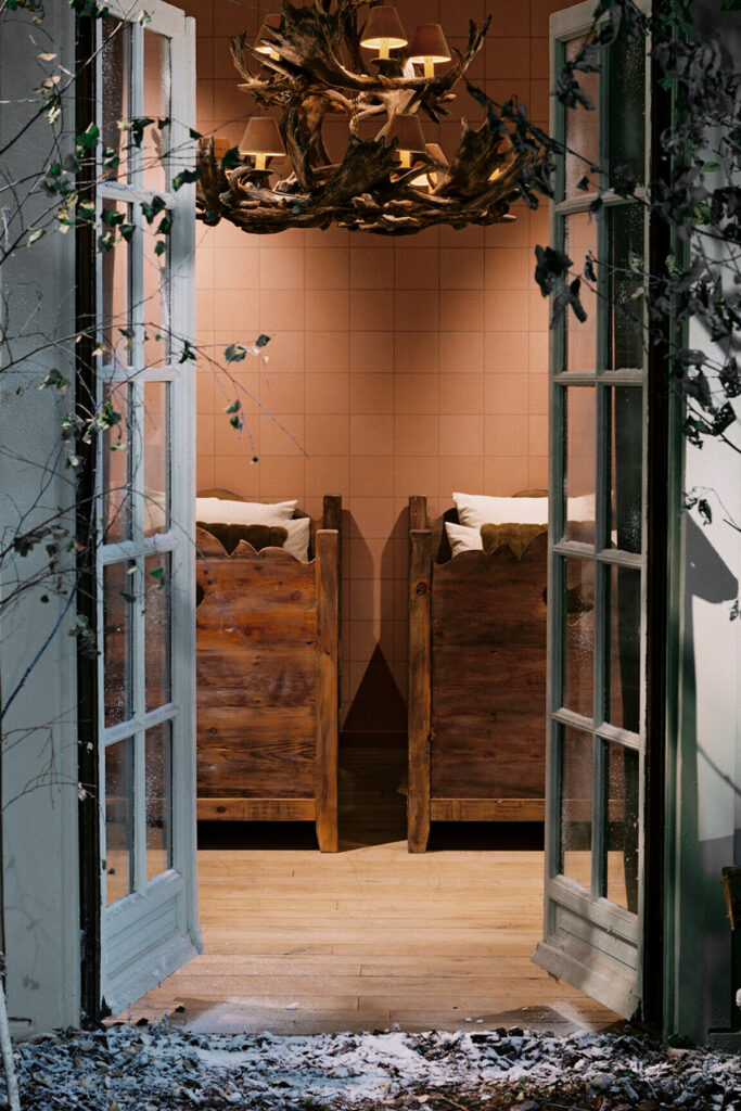 Flamant the wallpaper collection Tartan behang in kleur Indian Summer (40060) - Interieur impressie