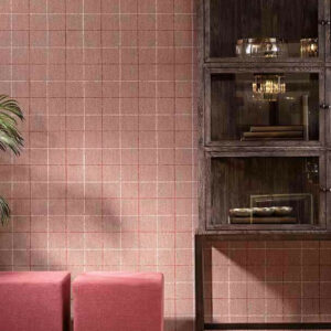 Flamant caractere Carreaux behang in kleur Moyen Age (12070) - Interieur impressie