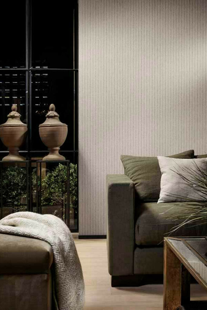 Flamant caractere Craie behang in kleur Bain de Boue (12002) - Interieur impressie