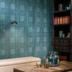 Flamant caractere Heritage behang in kleur Curaçao (12010) - Interieur impressie