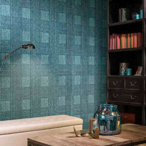 Flamant caractere Heritage behang in kleur Curaçao (12010) - Interieur impressie