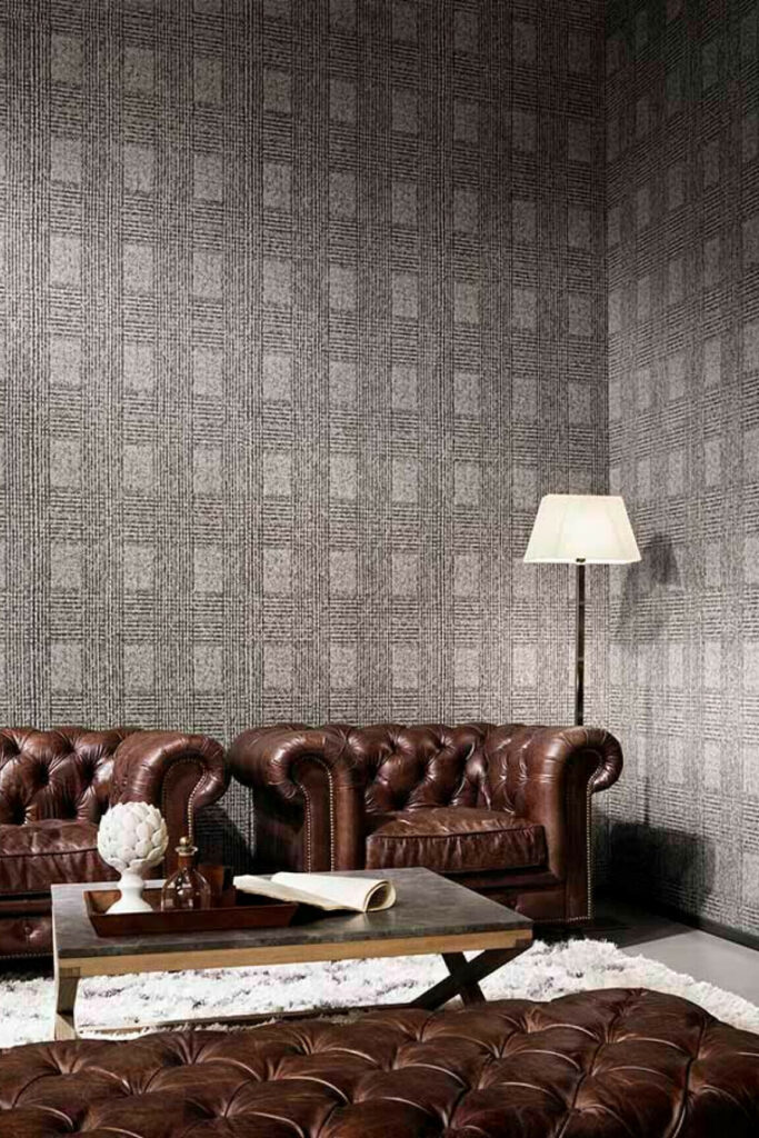 Flamant caractere Heritage behang in kleur Cimento (12012) - Interieur impressie