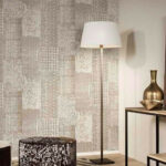 Flamant caractere Patchwork behang in kleur Flax (12050) - Interieur impressie