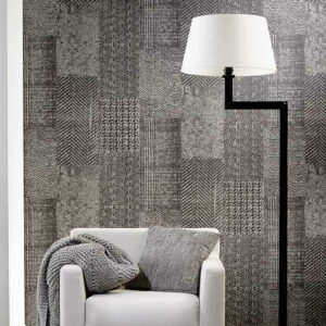 Flamant caractere Patchwork behang in kleur Bristol (12051) - Interieur impressie