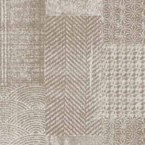 Flamant caractere Patchwork behang in kleur Flax (12050) - Product close-up