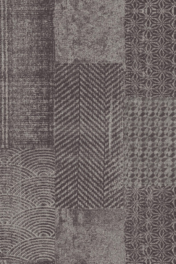 Flamant caractere Patchwork behang in kleur Bristol (12051) - Product close-up