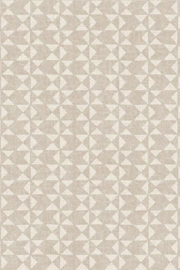 Flamant-caractere Rythmique behang in kleur Bone (12042) - Product close-up