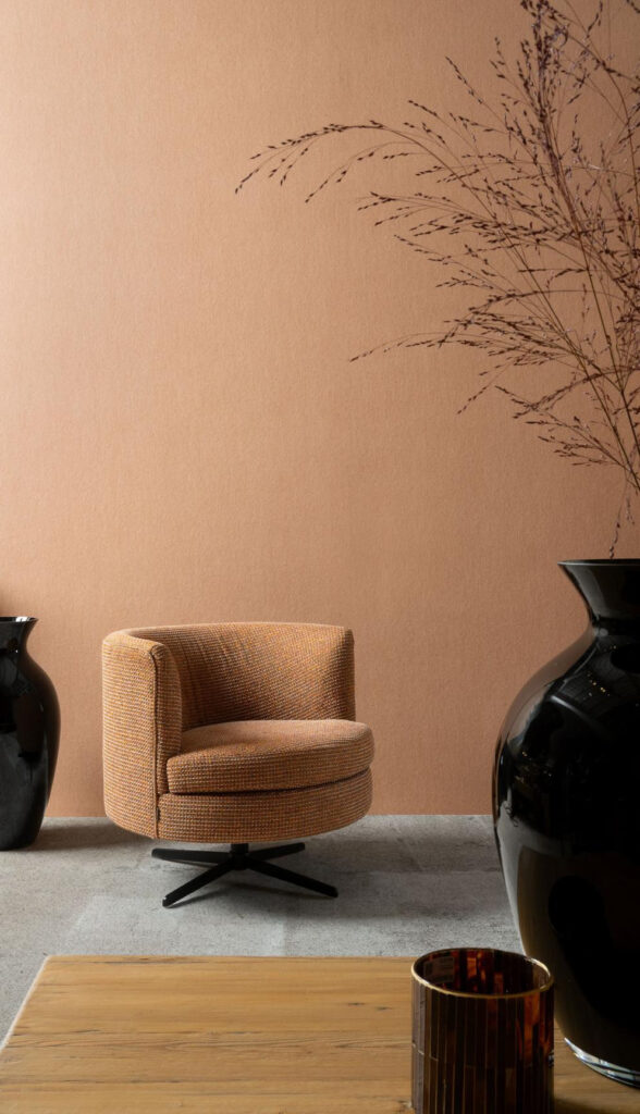 Flamant honore Lin behang in kleur Vallauris (78032) - Interieur impressie