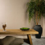 Flamant honore Lin behang in kleur Hemp (78043) - Interieur impressie