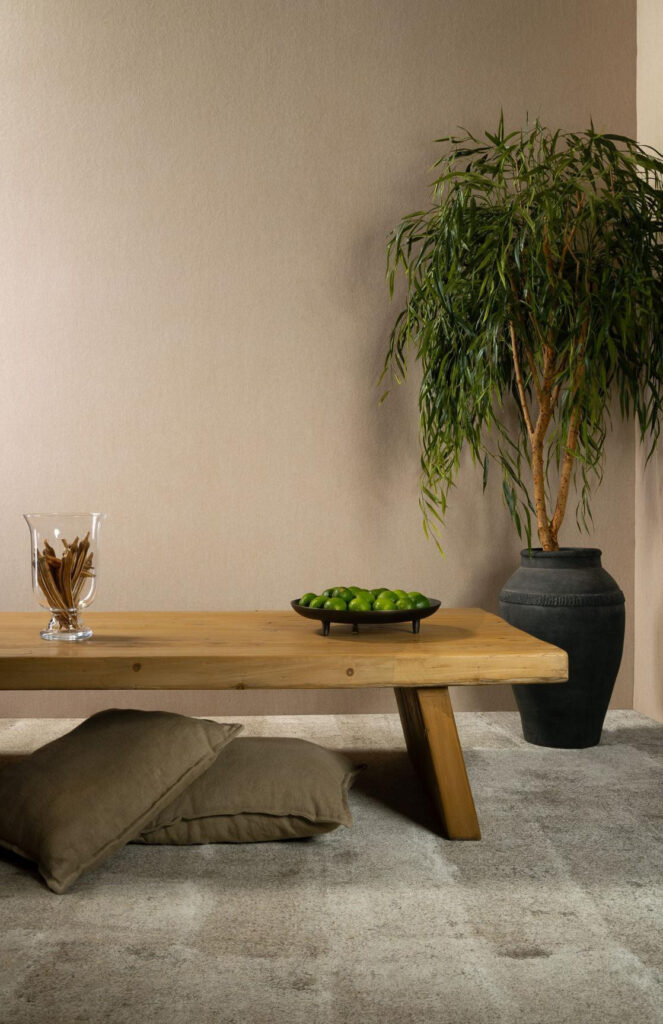 Flamant honore Lin behang in kleur Hemp (78043) - Interieur impressie