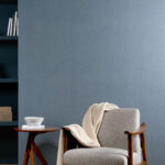 Flamant honore Lin behang in kleur Denim (78044) - Interieur impressie