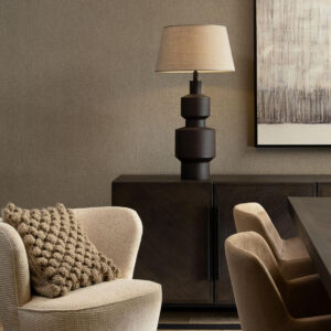 Flamant honore Lin normandie behang in kleur Tortue (78206) - Interieur impressie