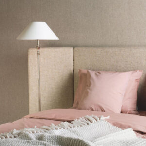 Flamant honore Lin normandie behang in kleur Dove (78208) - Interieur impressie