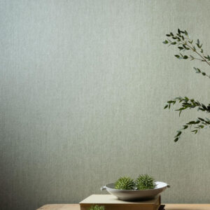 Flamant honore Terre de lin behang in kleur Vert d'Eau (78260) - Interieur impressie