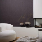 Flamant honore Terre de lin behang in kleur Zoulou (78277) - Interieur impressie