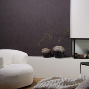 Flamant honore Terre de lin behang in kleur Zoulou (78277) - Interieur impressie