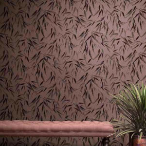 Flamant les memoires Bambou behang in kleur Fragole (80020) - Interieur impressie